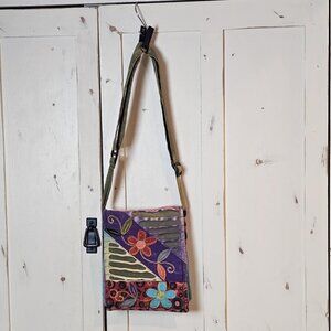 Rising International Boho Patchwork Crossbody Bag – Cotton - Vintage